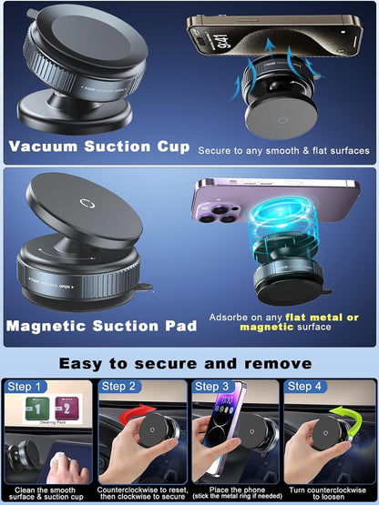 “Ultra-Strong Magnetic Phone Holder — Secure. Sleek. Versatile.”